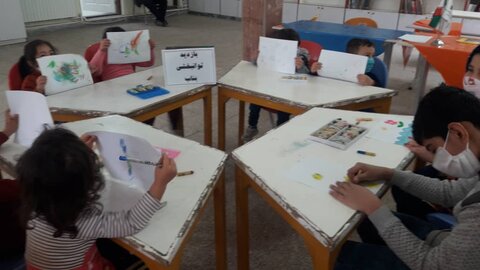 گزارش تصویری/ برگزاری کلاس سفالگری و نقاشی در شهرستان بناب و هریس