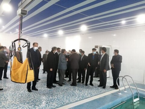 افتتاح مجتمع آب درمانی مجموعه ورزشی موسسه خیریه توانبخشی علی اکبر علیه السلام بیرجند