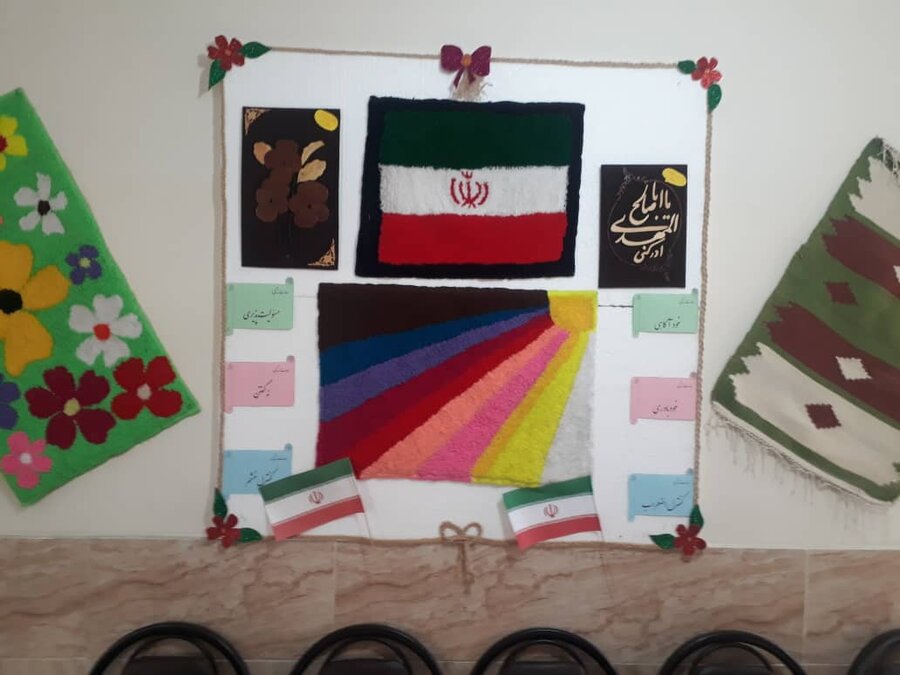 رباط‌کریم| برگزاری نمایشگاه در مرکز توانبخشی وحرفه آموزی سعادت 