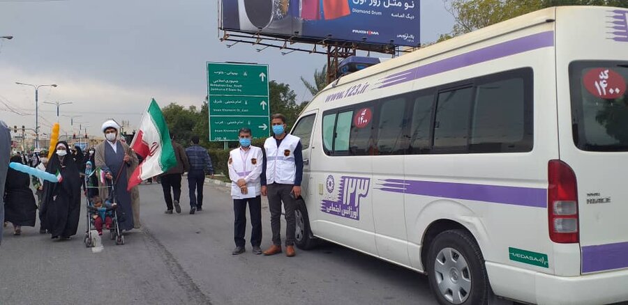 راهپیمایی ۲۲ بهمن بهزیستی خوزستان
