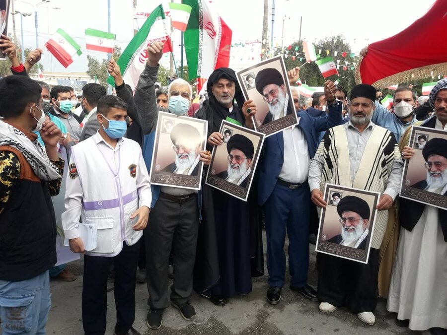 راهپیمایی ۲۲ بهمن بهزیستی خوزستان