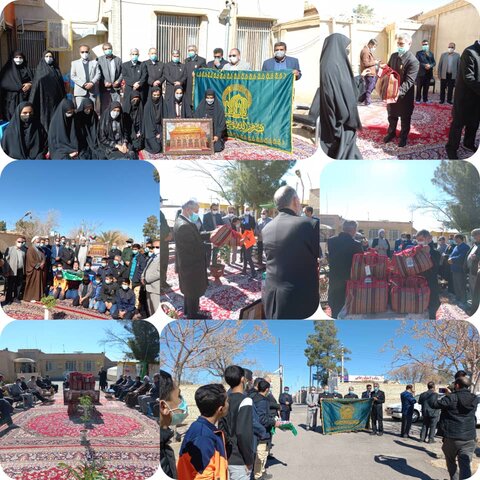 حضور خادمان آستان قدس رضوی در مراکز شبه خانواده و اهدای  کفش و لباس به فرزندان مقیم مراکز