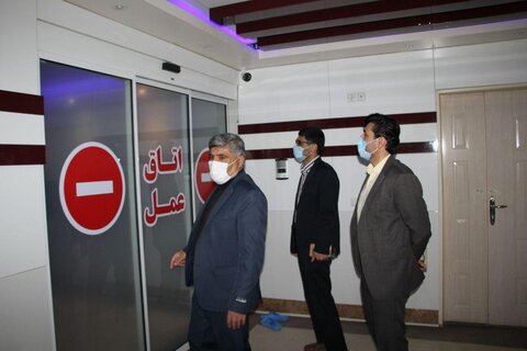 بازدیدزیدوند سرپرست بهزیستی استان مرکزی، غریبی مدیر درمانگاه ثار الله واز بخشهای مرکز درمانی ثارالله اراک