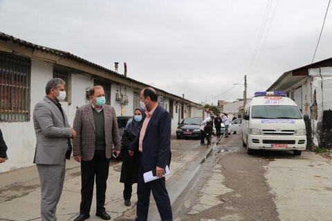 مدیرکل بهزیستی مازندران از منطقه آسیب ۷۵ دستگاه شهرستان ساری بازدید کرد