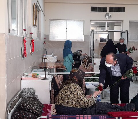 گزارش تصویری ا حضور سرپرست اداره بهربستی استان سمنان در مرکز نگهداری سالمندان نور