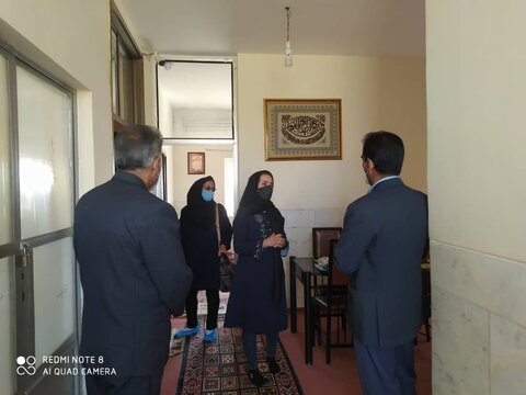 حضور سرپرست بهزیستی استان کرمان در جمع بیماران روانی مزمن فاطمیه و خانه حمایتی یک چهارم راهی ثنا شهرستان بافت