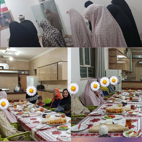 ضیافت  افطاری اولین روز ماه مبارک رمضان در کنار فرزندان مرکز شبه خانواده آتیه نهبندان