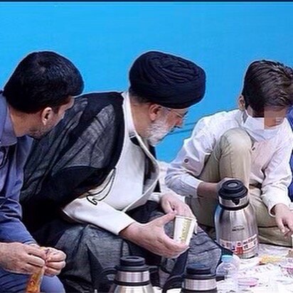 افطار رئیس جمهور همراه با ایتام در شیرخوارگاه شبیر تهران