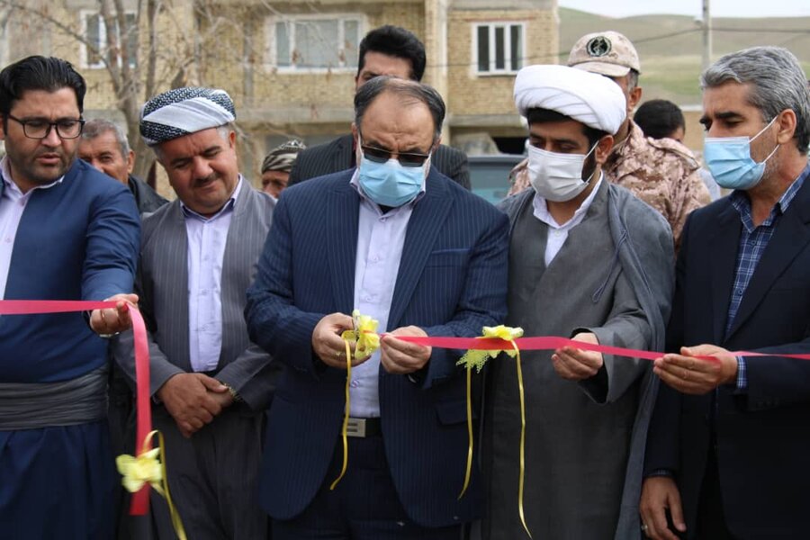  دیواندره | افتتاح طرح هادی در روستای گاوشله 