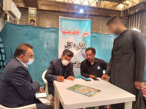 دیدار مردمی سرپرست بهزیستی خوزستان در میز خدمت مصلای اهواز