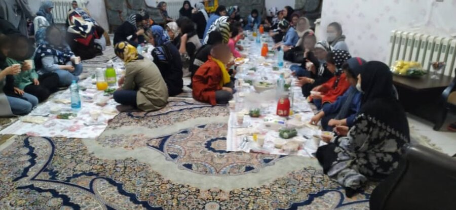 شهرری| برگزاری ضیافت افطار در مرکز نگهداری دختران پژوهش حنان