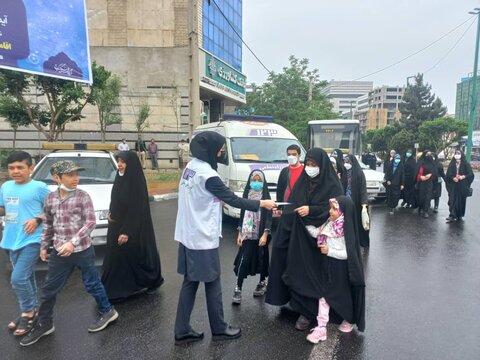 گزارش تصویری| استقرار اورژانس  اجتماعی بهزیستی البرز در مسیر راهپیمایی روز قدس