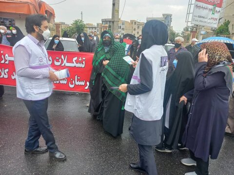 گزارش تصویری| استقرار اورژانس  اجتماعی بهزیستی البرز در مسیر راهپیمایی روز قدس