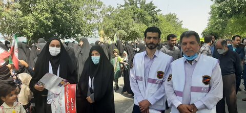 حضور نیروهای اورژانس اجتماعی بهزیستی خراسان جنوبی در مراسم باشکوه راهپیمایی روز جهانی قدس