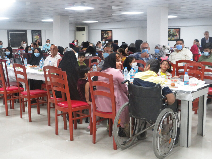 مراسم ضیافت افطار انجمن معلولان استان بوشهر برگزار شد