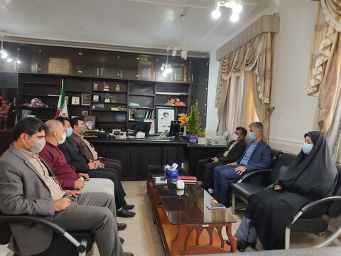 نشست مشترک سر پرست بهزیستی خوزستان و فرماندار شهرستان لالی