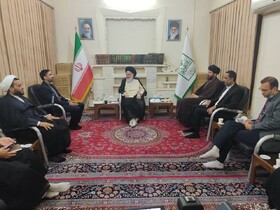 دیدار رئیس سازمان بهزیستی کشور با آیت الله حسینی بوشهری