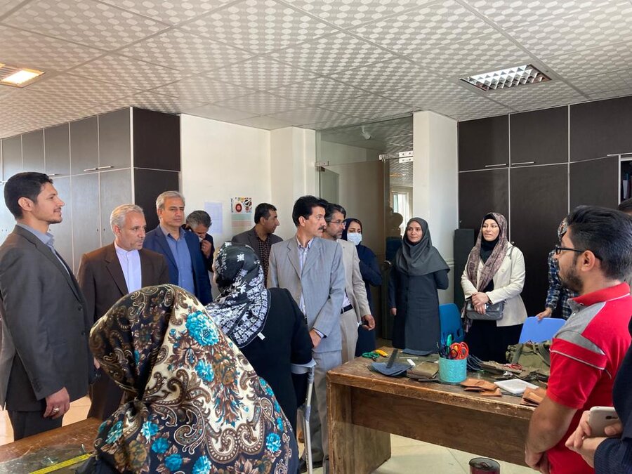 دیدار مدیرکل سازمان فنی و حرفه ای استان کردستان با اعضاء انجمن دفاع از حقوق معلولین باران قروه