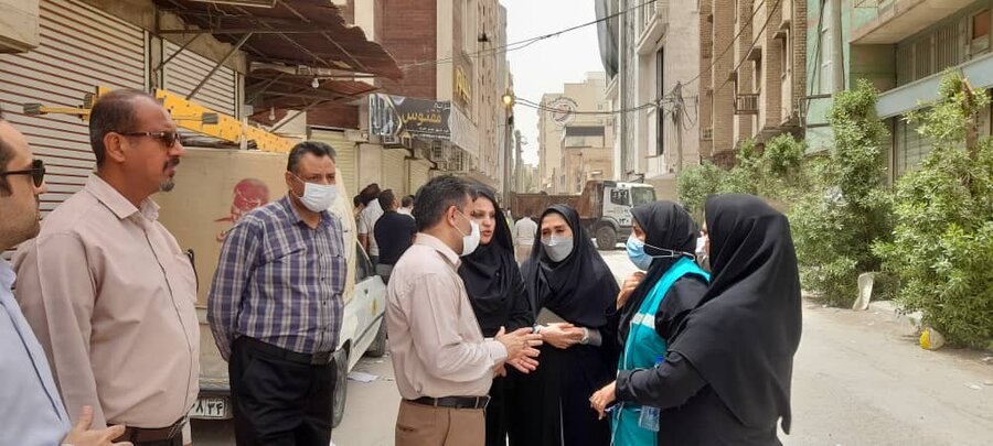 حضور فعال تیم های فوریتی محب و اورژانس اجتماعی بهزیستی خوزستان در حادثه متروپل
