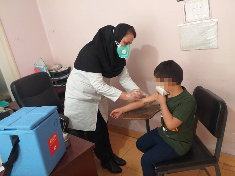 شهر تهران| انجام واکسیناسیون سرخک در مراکز نگهداری فرزندان سازمان 