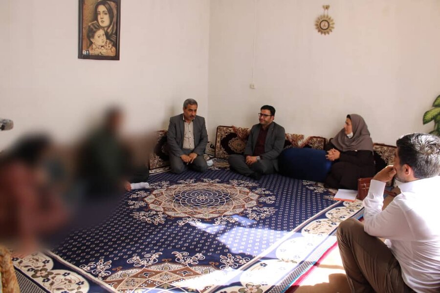 دیدار سرپرست بهزیستی استان کردستان با مددجویان دیواندره ای