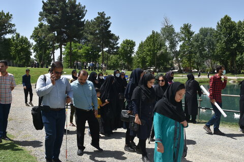 مسئول انجمن نابینایان استان کرمانشاه در گفتگو با روابط عمومی بهزیستی استان