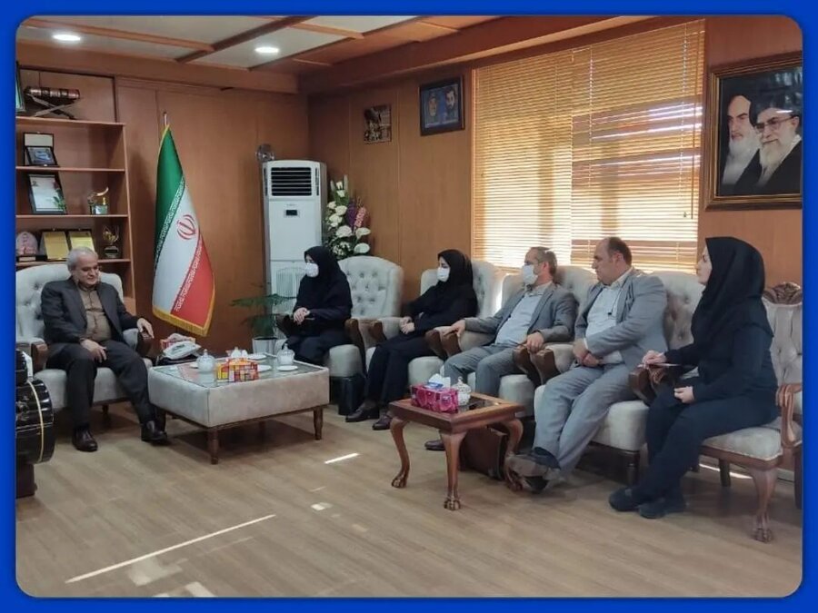 دیدار سرپرست بهزیستی آذربایجان غربی با فرماندار مهاباد