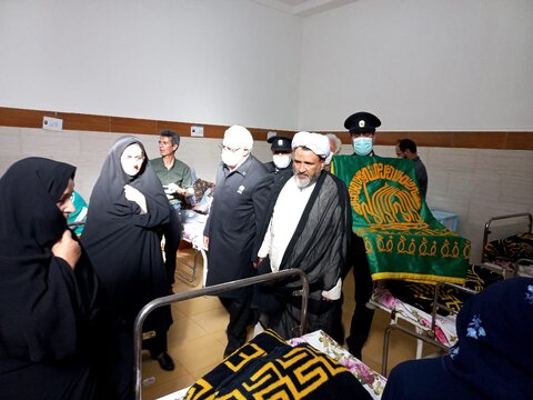 گزارش تصویری | حضور خادمین حرم رضوی در مرکز خادم الحسنین