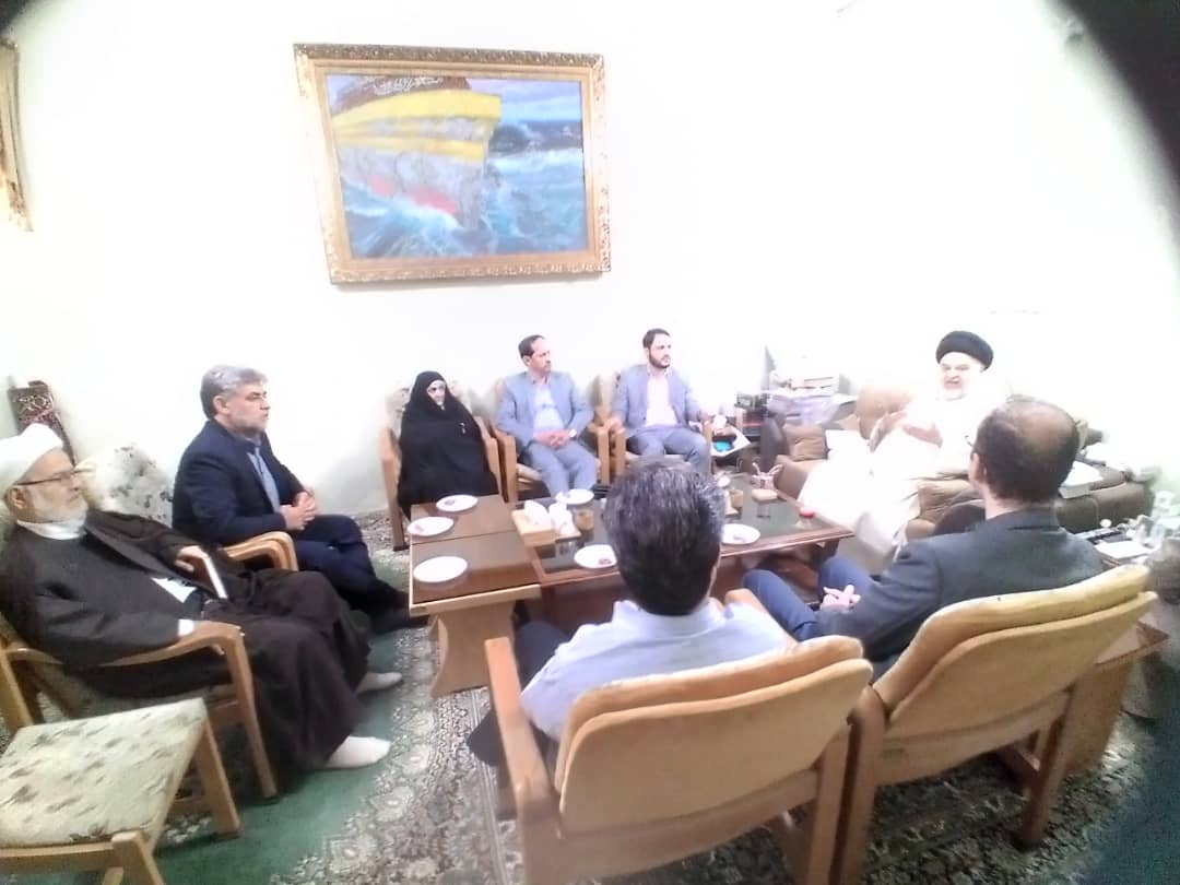 دیدار معاون پیشگیری و درمان اعتیاد مرکز توسعه پیشگیری بهزیستی کشور با آیت الله شهرستانی