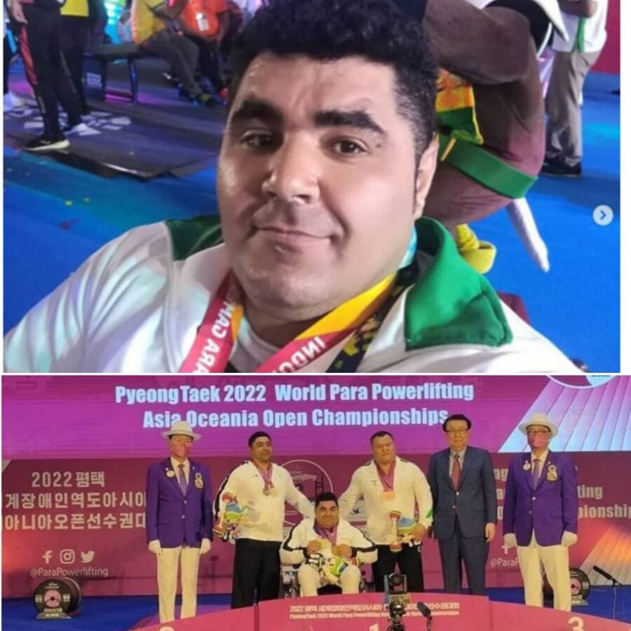 علی اکبر غریب شاهی در مسابقات پاراوزنه برداری قهرمان آسیا شد.