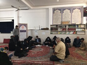 حضور مسئولین بهزیستی در مسجد صاحب الزمان شهرک رضوان
