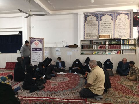 حضور مسئولین بهزیستی در مسجد صاحب الزمان شهرک رضوان