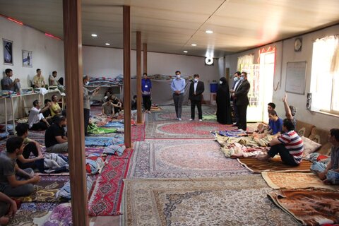 بازدید مدیرکل بهزیستی استان البرز از کمپ انیس رهایی طاووسیه شهرستان چهارباغ