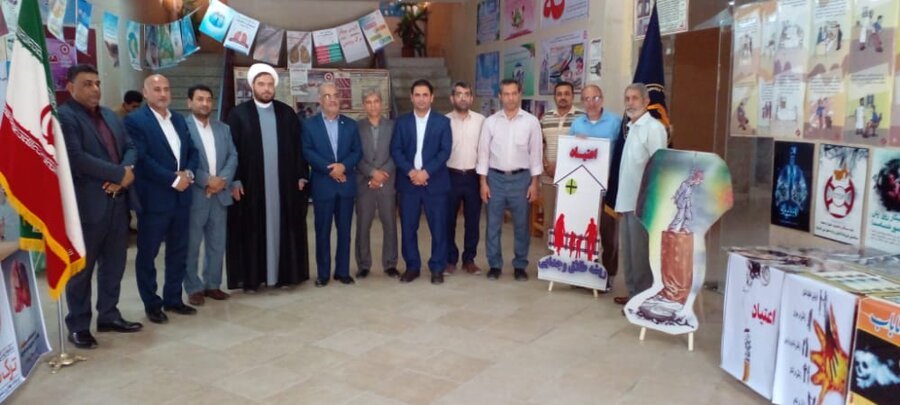 افتتاح نمایشگاه پیشگیری از اعتیاد در باوی