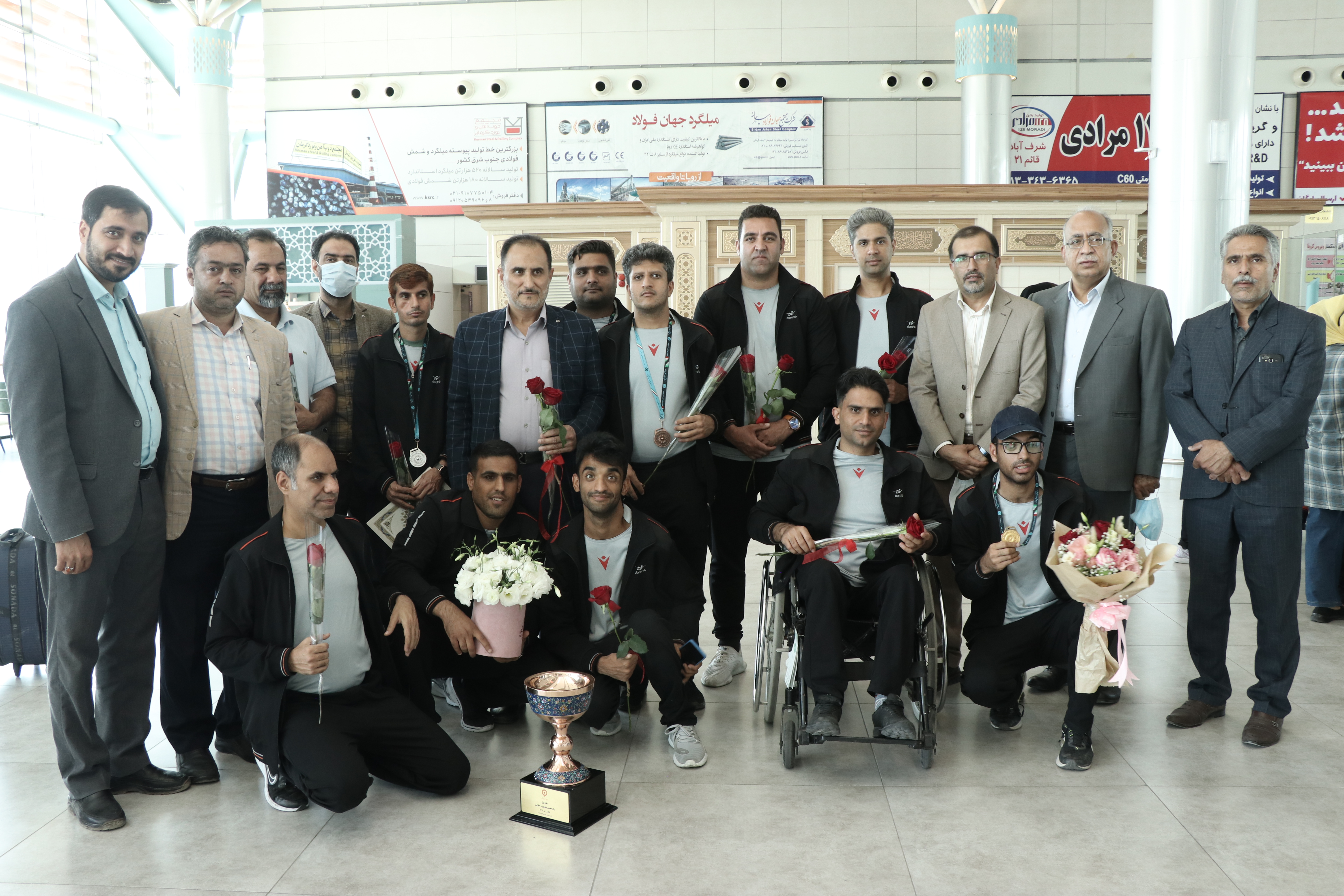 استقبال از کاروان ورزشی توانخواهان بهزیستی استان کرمان