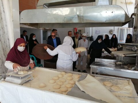 بازدید مدیرکل بهزیستی استان به اتفاق همراهان ازطرح اشتغال نانوایی گروه همیار زنان سرپرست خانوار در شهرستان درمیان