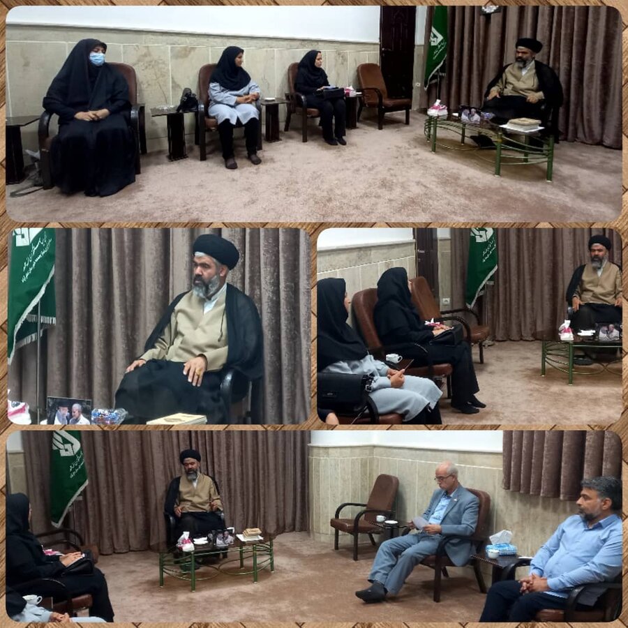 نظرآباد | دیدار سرپرست بهزیستی نظرآباد با امام جمعه شهرستان             