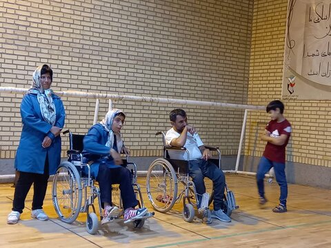 گزارش تصویری/ برگزاری مسابقات بوچیا معلولین در شاهرود