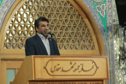ببینیم | حضور مدیر کل بهزیستی خراسان رضوی در نماز جمعه مشهد