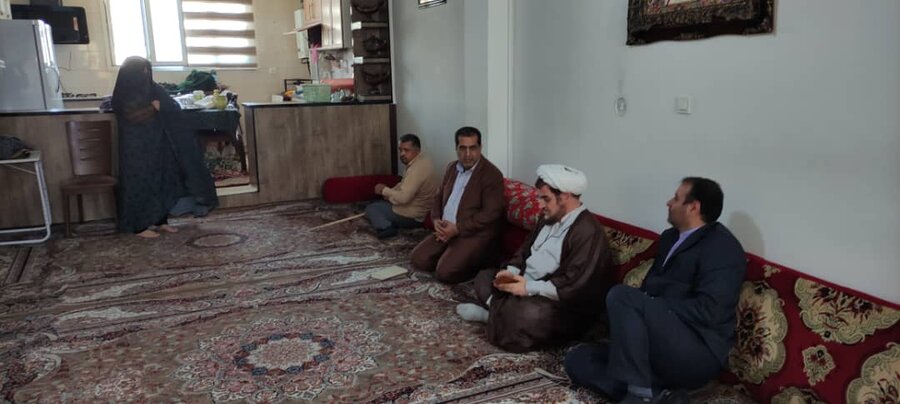 بهارستان| بازدید از خانواده سادات دارای معلولیت بهارستان| بازدید از خانواده سادات دارای معلولیت