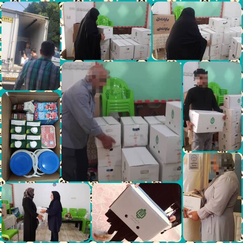 نظرآباد |توزیع  ۷۰۰ بسته لبنیات بین افراد تحت پوشش بهزیستی شهرستان نظرآباد