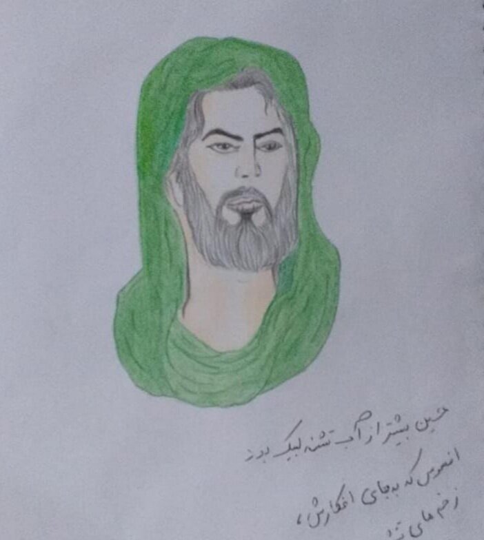 تنگستان |پویش نذر دفتر نقاشی و مداد رنگی به مناسبت شهادت سرور وسالار شهیدان در تنگستان برگزار شد