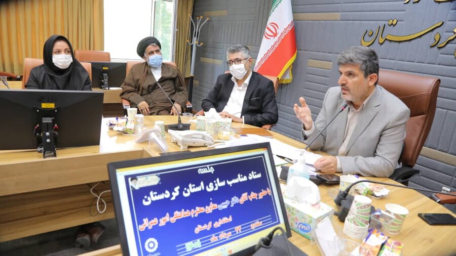 اولین جلسه ستاد هماهنگی و پیگیری مناسب سازی استان کردستان برگزار شد 