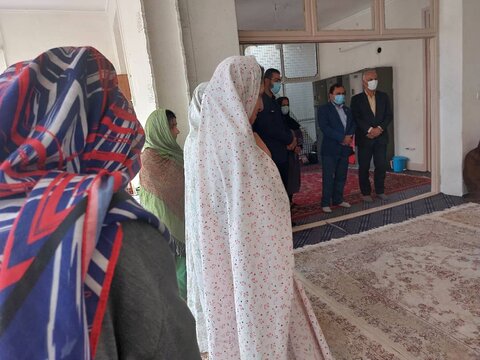 بازدید مدیرکل بهزیستی استان از کمپ ویژه بانوان در شهرستان شاهرود
