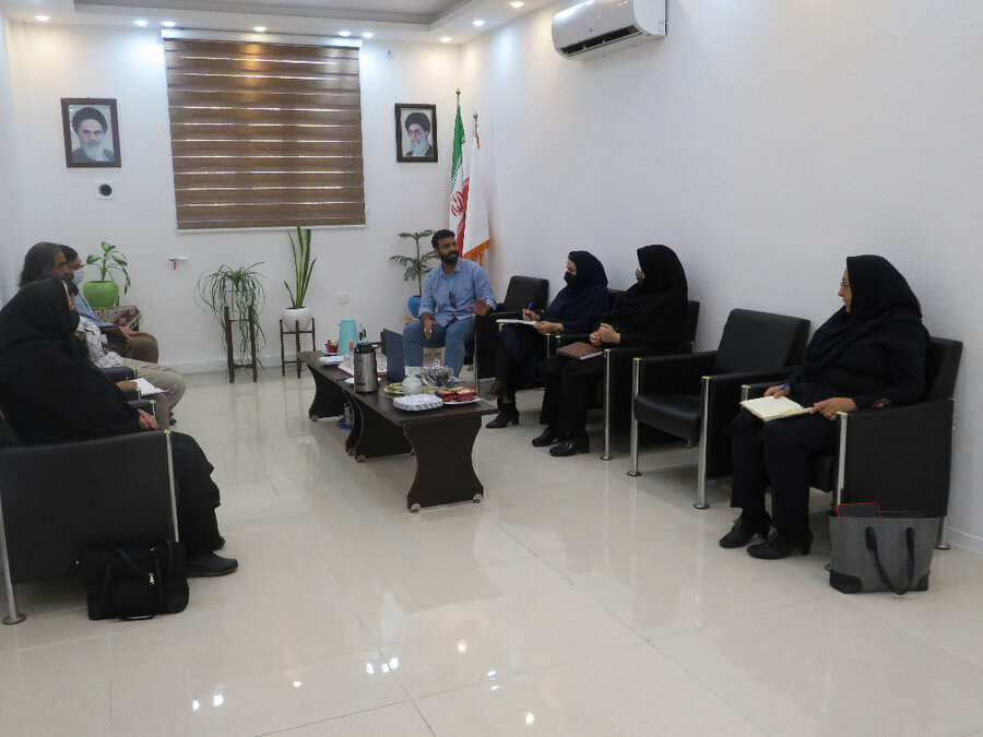 شهرستان بوشهر| دیدار اعضاء خانه مشارکت مردمی سلامت با مدیر بهزیستی شهرستان بوشهر