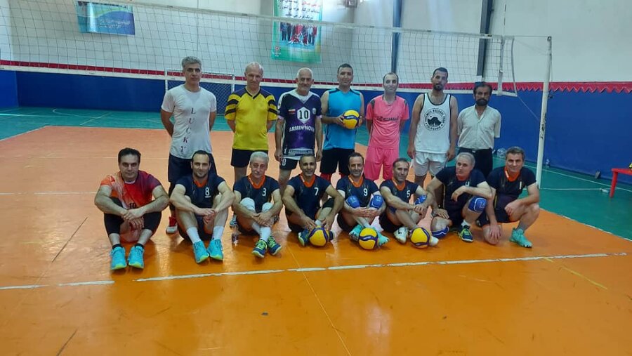 برگزاری مسابقه دوستانه تیم والیبال مردان و بانوان بهزیستی با تیمهای پیشکسوتان رشت و علوم پزشکی گیلان