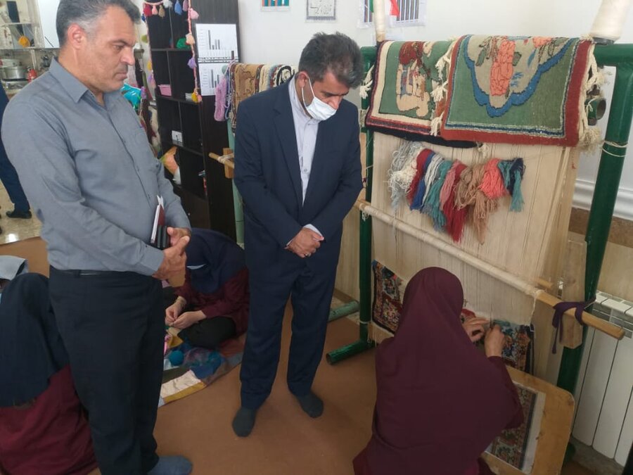 بازدید مدیر کل بهزیستی خوزستان از مراکز بهزیستی ایذه و دیدار با مددجویان