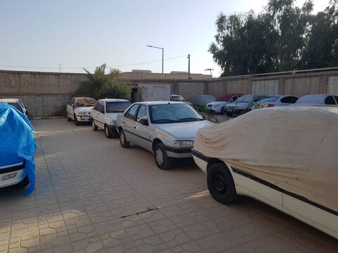 گزارش تصویری| پارک خودرو زائران در اداره بهزیستی شهرستان مهران