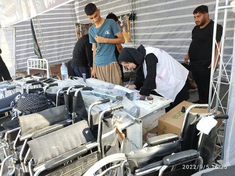 گزارش تصویری| ارایه خدمات توانبخشی به زائران حسین در مرز مهران
