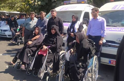 شهرری| حضور کارشناسان اورژانس اجتماعی در پیاده روی جاماندگان اربعین حسینی (ع)